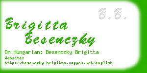 brigitta besenczky business card